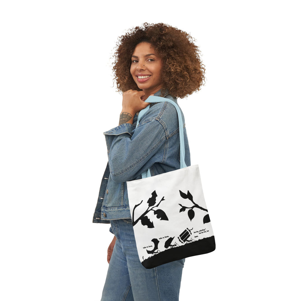 Suspicious ant with stag beetle tote bag