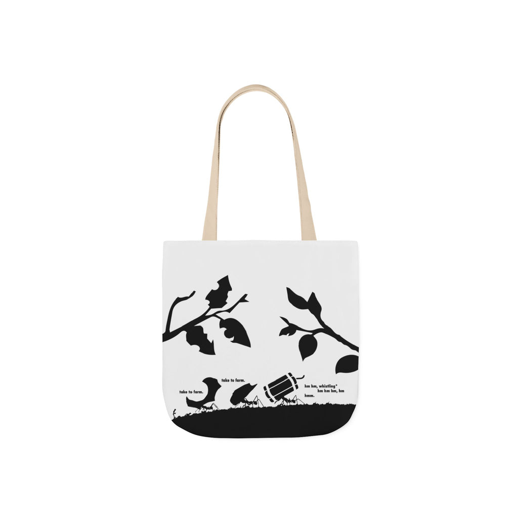 Suspicious ant with stag beetle tote bag