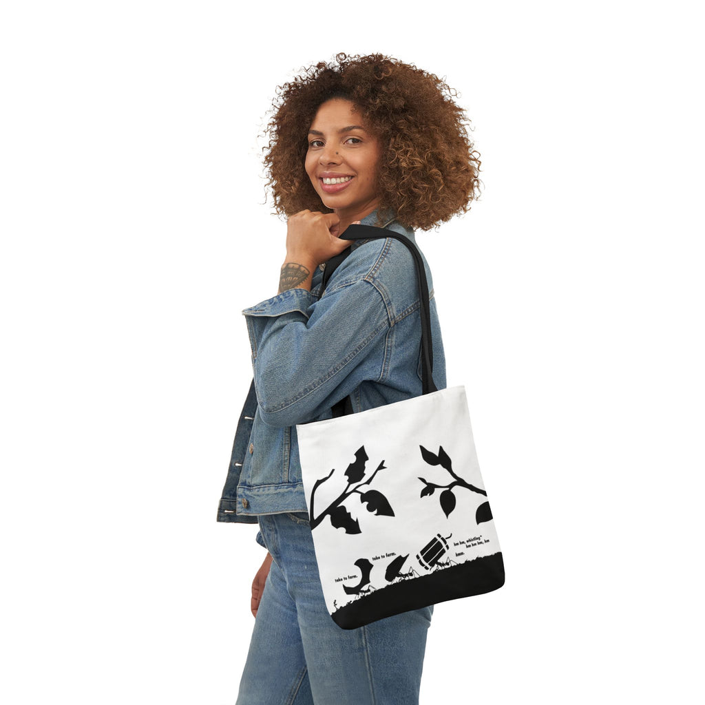 Suspicious ant with stag beetle tote bag