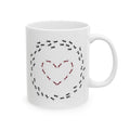 Heart made of ants mug (11oz, 15oz)