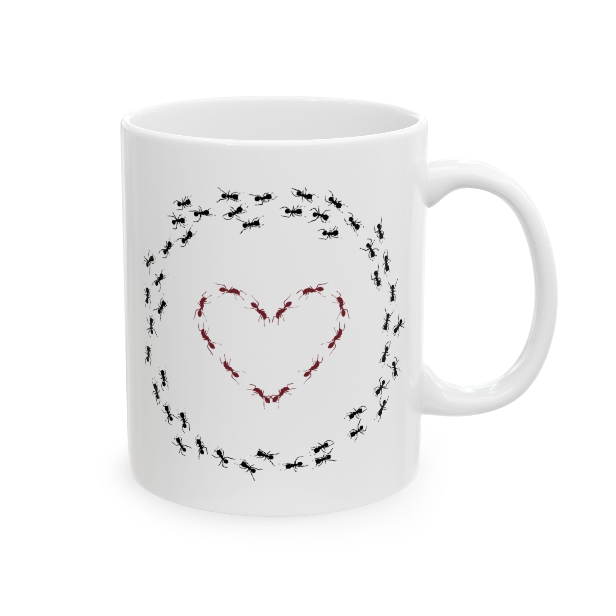 Heart made of ants mug (11oz, 15oz)