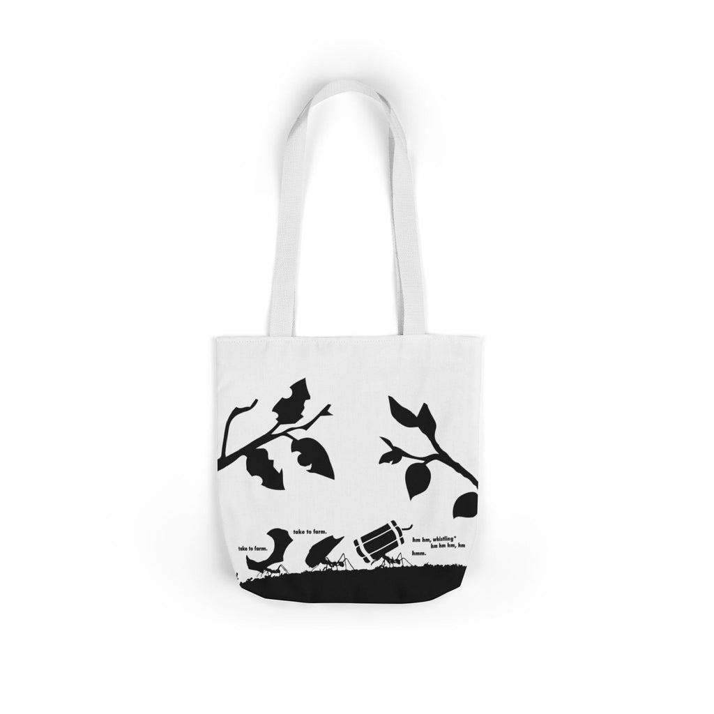 Suspicious ant with stag beetle tote bag