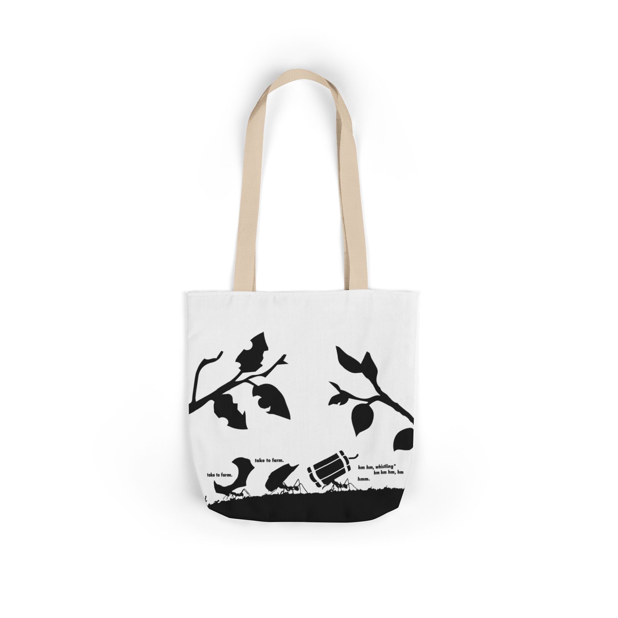 Suspicious ant with stag beetle tote bag
