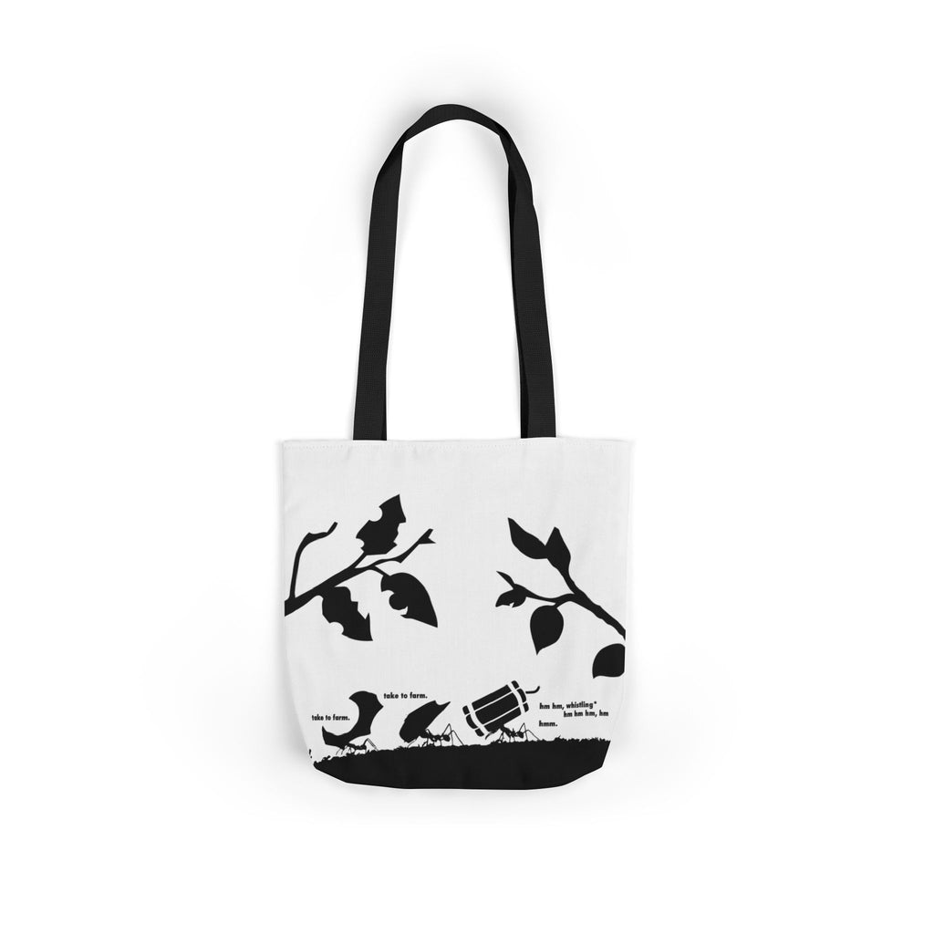 Suspicious ant with stag beetle tote bag