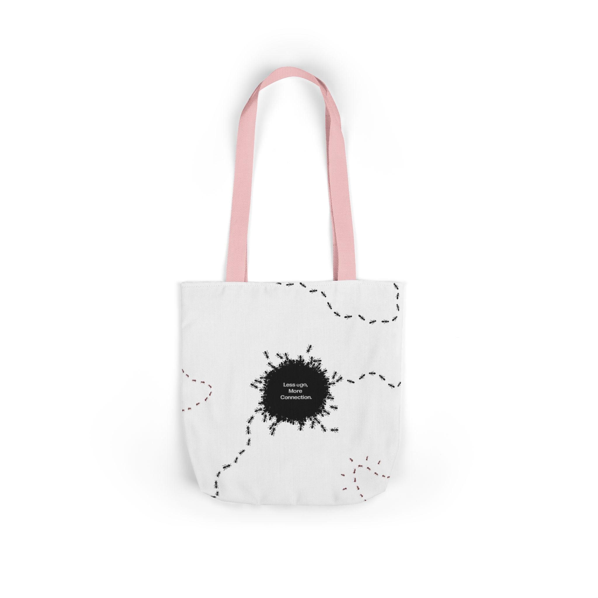 Less ego, more connection tote bag